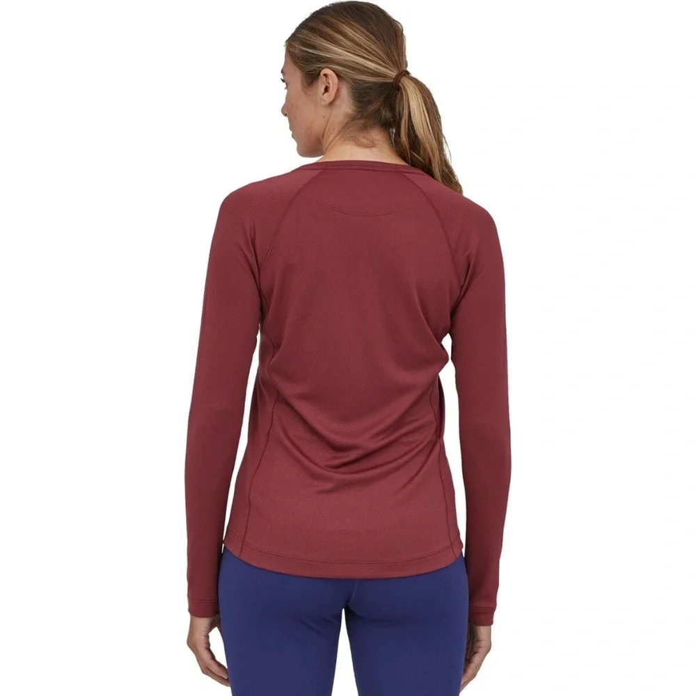 Patagonia • Women's Burgundy Capilene Midweight Crew Top • Size XXS - Picture 3 of 8